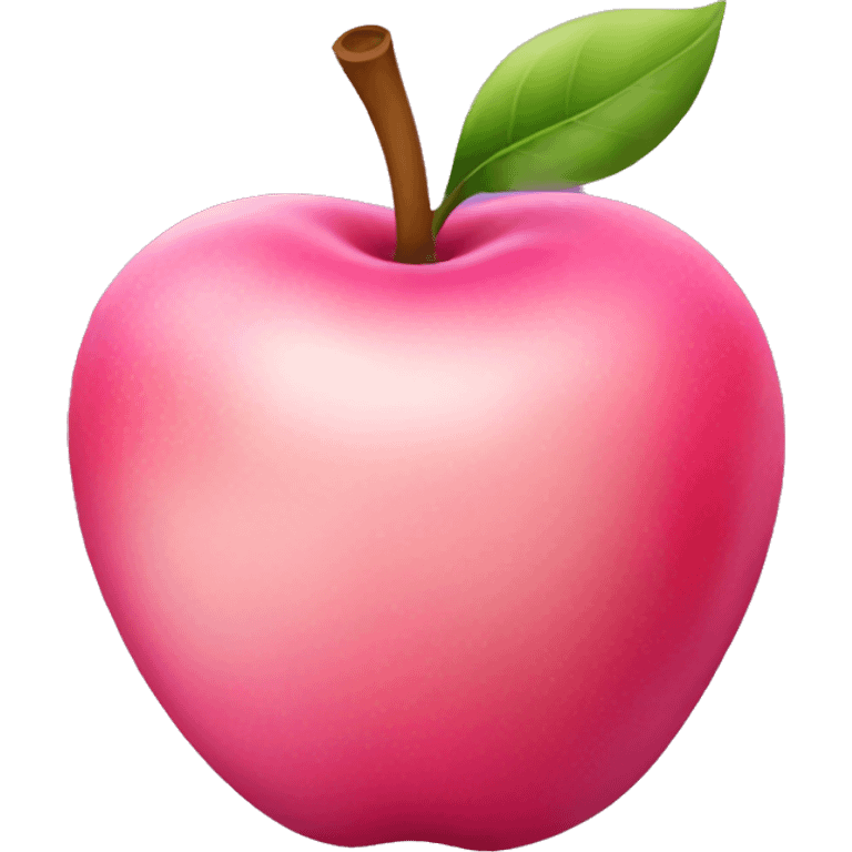 Pink apple emoji