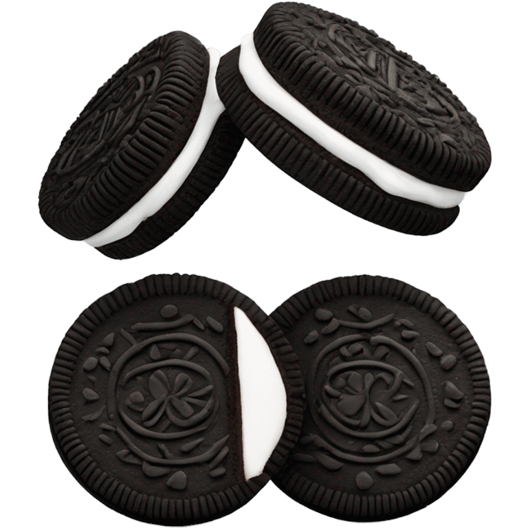 Two Oreo cookies on top of each other emoji