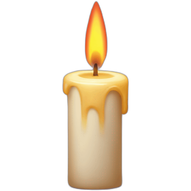 Lumbered candle from the cartoon emoji