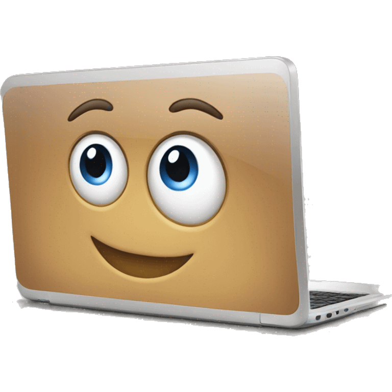 An online shop on a laptop  emoji