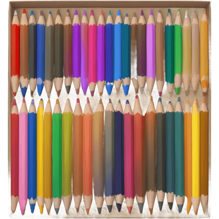 box of pencils color emoji