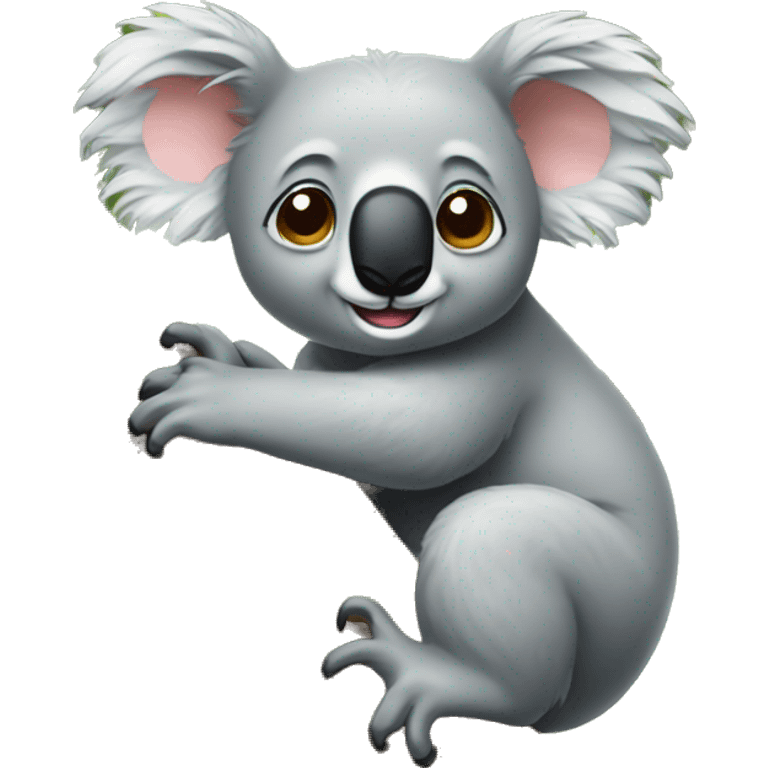 koala climbing tree emoji