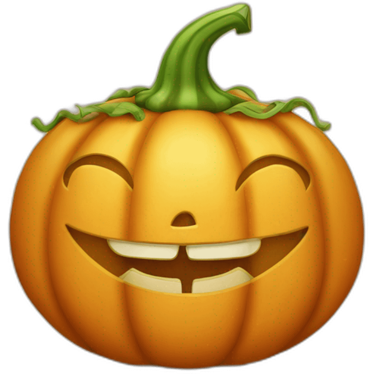 fat-pumpkin-with-long-stem-and-funny-face emoji