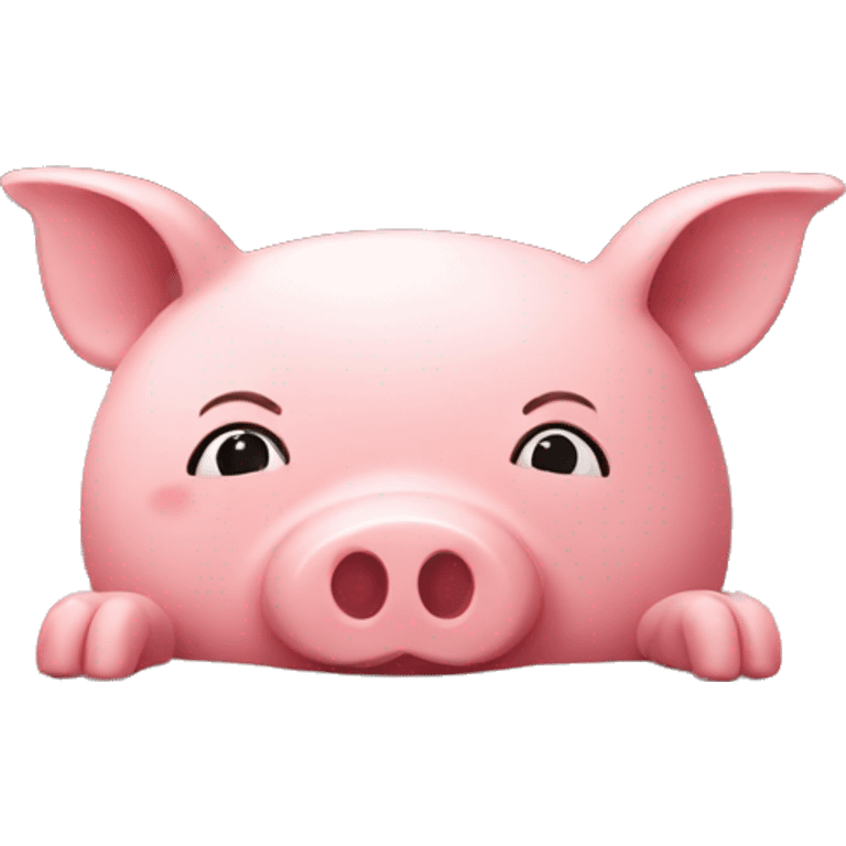 Piggy on a bed emoji