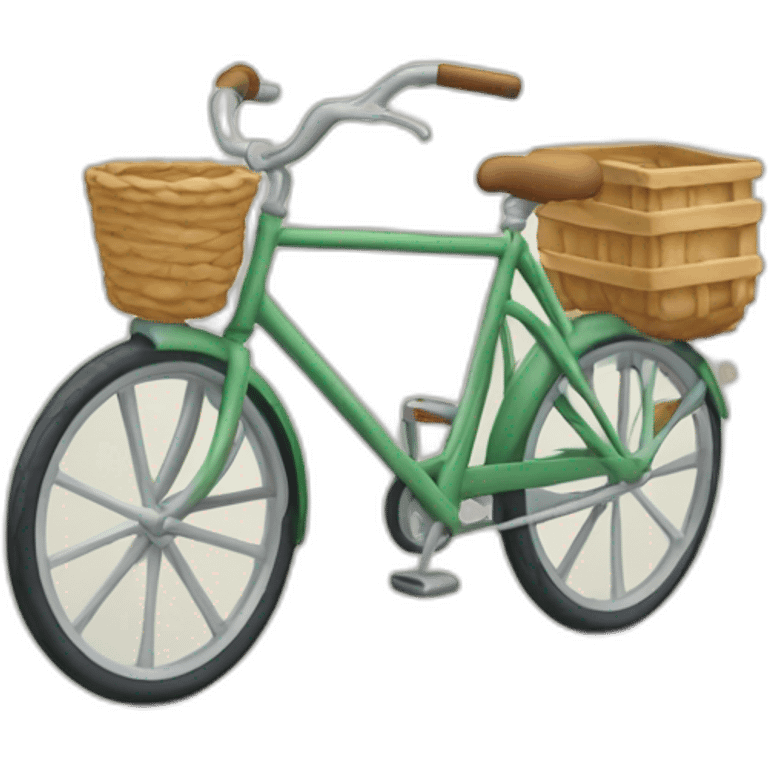 Bicicleta dirigindo um carro emoji