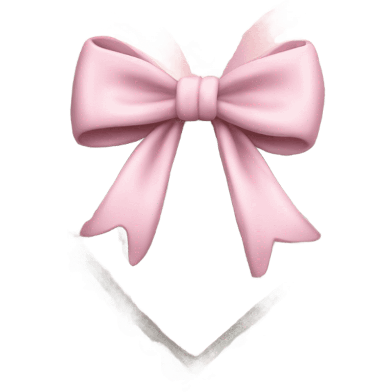 highly detailed rococo Pastel pink heart with white bow with lace and frills  emoji