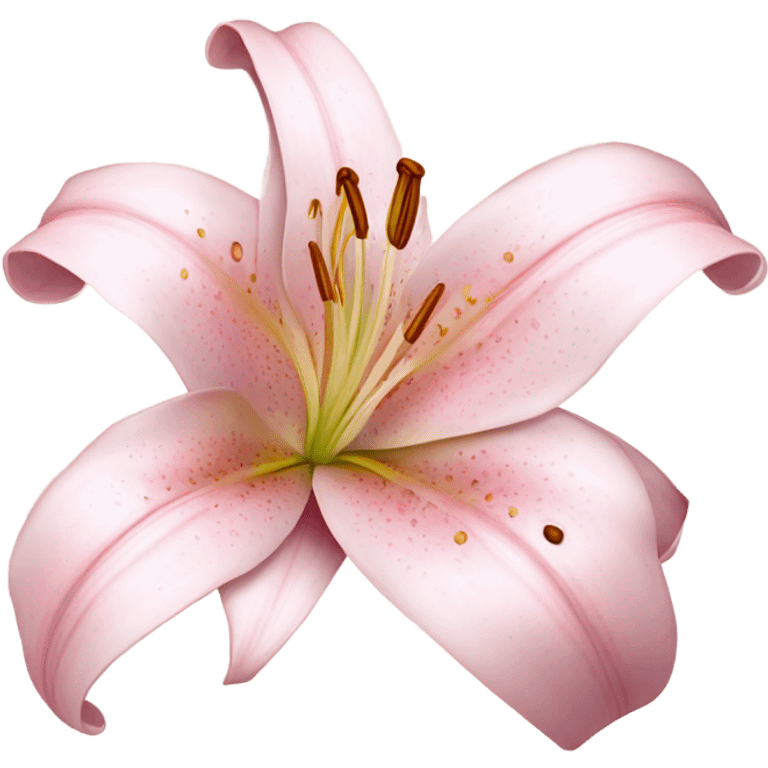 Pink lily flower emoji