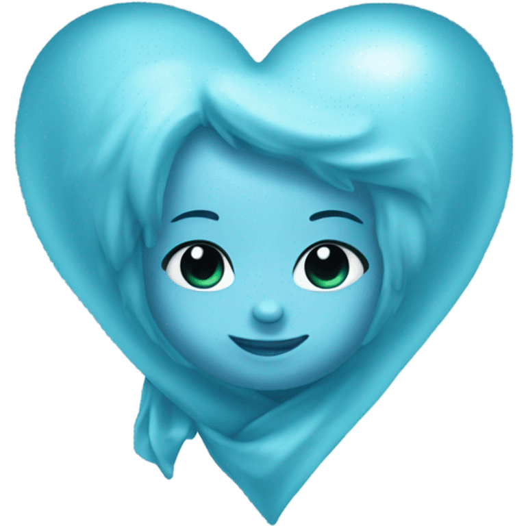 Baby blue heart with 929 emoji