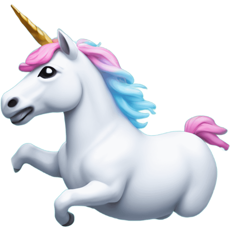 Unicorn floating in a pool  emoji