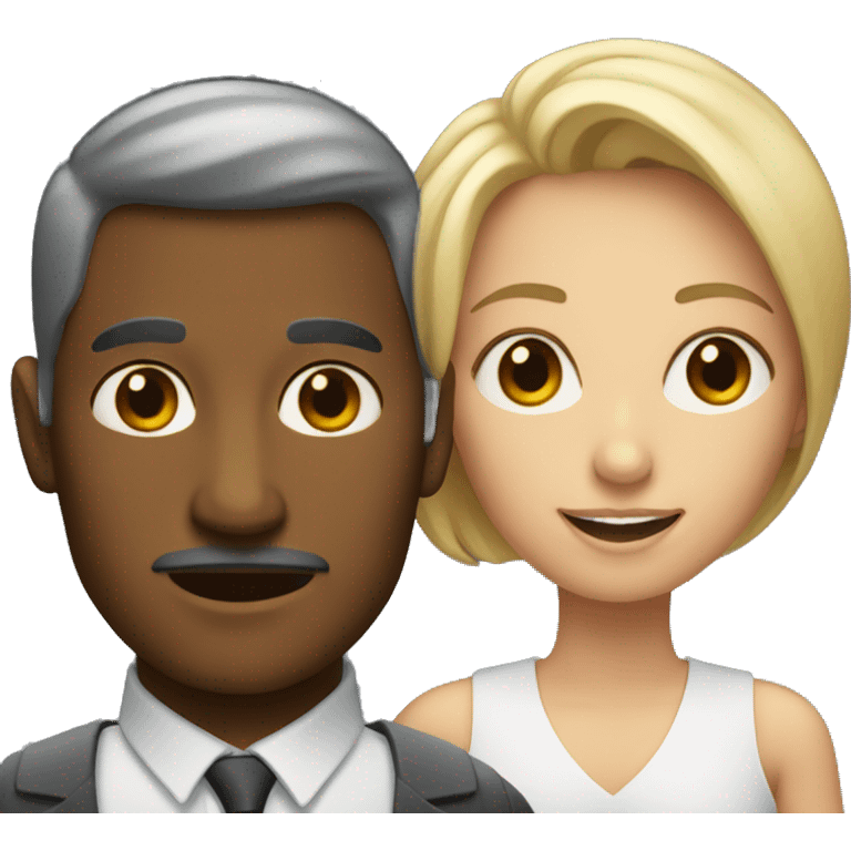 A man and a woman who look similar emoji