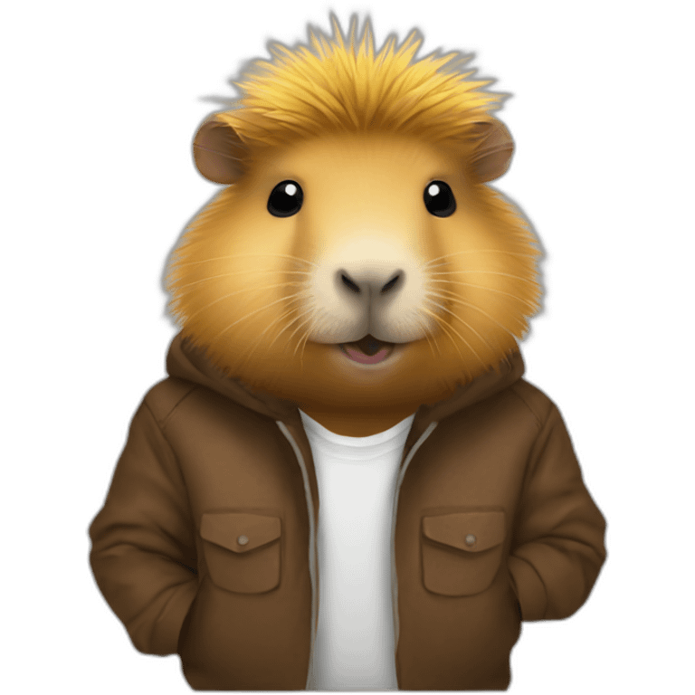 capybara german rave outfit emoji