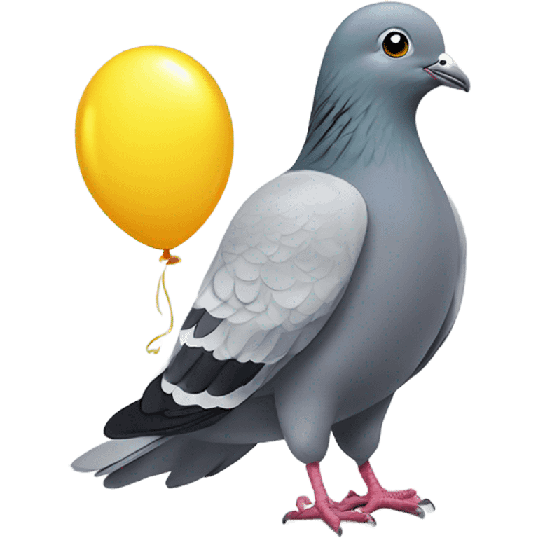 Pigeon with a balloon￼ emoji