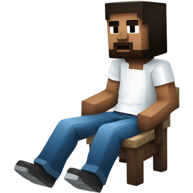 Minecraft chill guy emoji