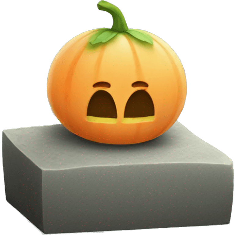 gravestone for a melon emoji