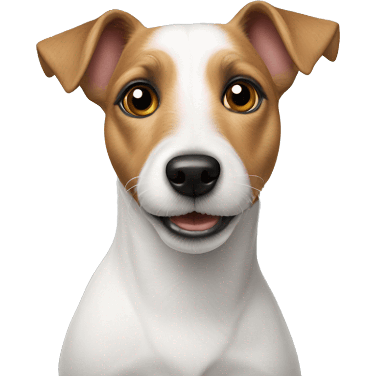 White jack Russell terrier  emoji