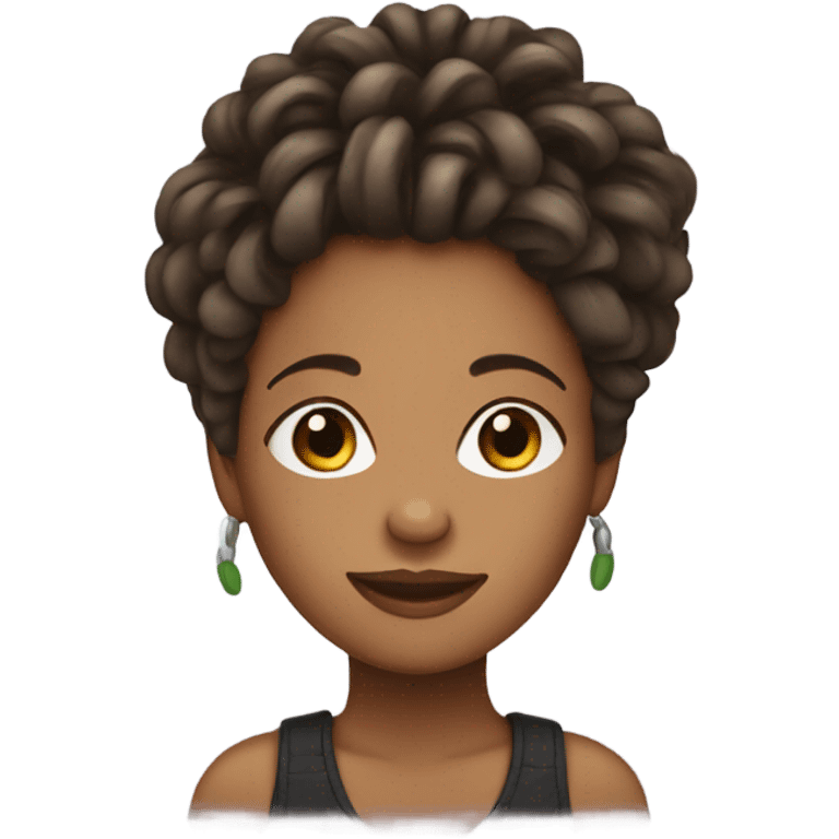 Girl with locs emoji