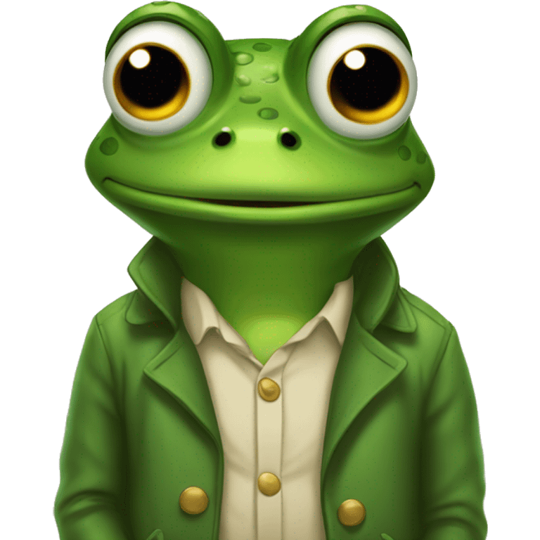 peppe the frog fronzen by cold emoji