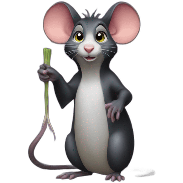 Maleficent rat preparing emoji