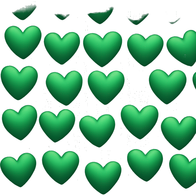 Dark velvet green heart  emoji