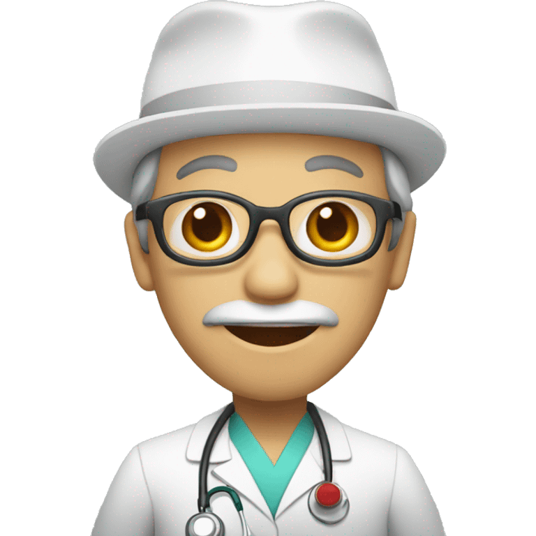 Singe docteur emoji