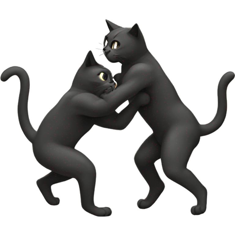 cats wrestling emoji