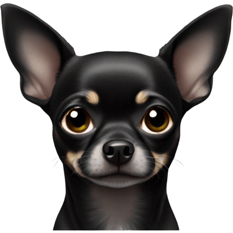 all black chihuahua  emoji