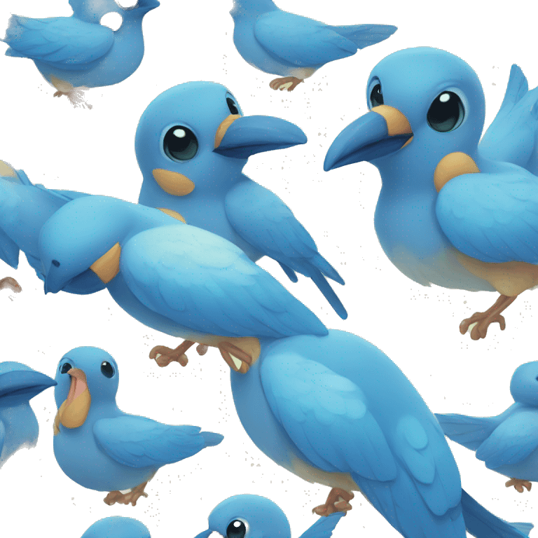 baby blu bird emoji