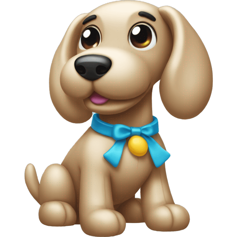 Cartoon  balloon dog emoji