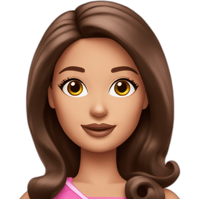 Brunette barbie emoji