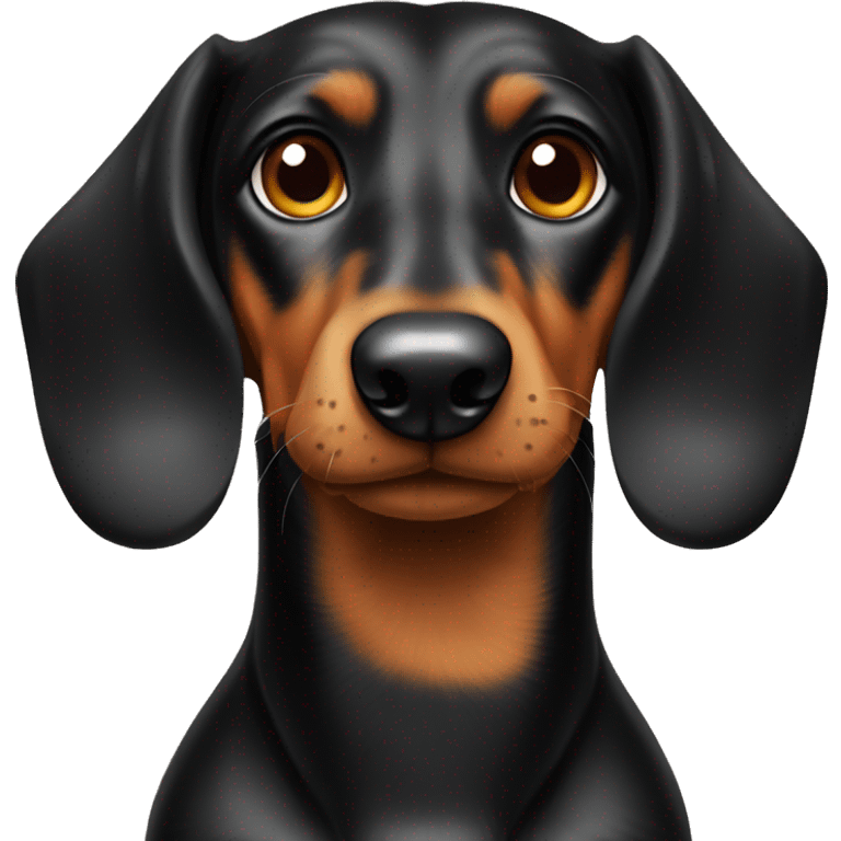 dachshound male dog Black and Tan emoji