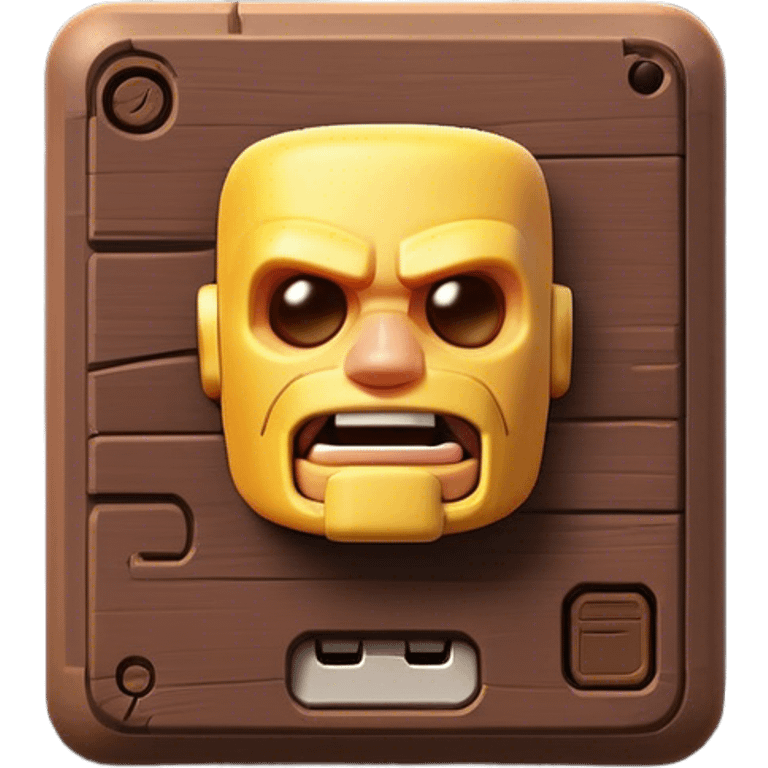 Clash of Clans aesthetic: Cinematic Playful PlayStation Memory Card Portrait Emoji, rendered in a 3D vector-style similar to standard emojis with minimal shading and bold, simplified shapes. A compact, distinct form with signature details, softly glowing with a cutting-edge console technology charm. Simplified yet unmistakably iconic, highly detailed and consistent, glowing with a soft radiance and high shine. Stylized with a touch of technological advancement and a soft glowing outline, capturing the essence of a beloved gaming relic with a friendly, playful manner! emoji