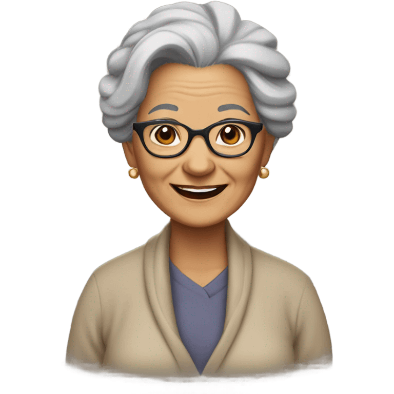 Yanni as a grandma ￼ emoji