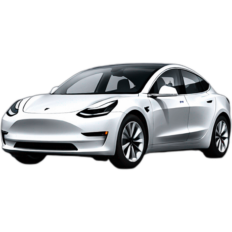 Tesla model 3 emoji