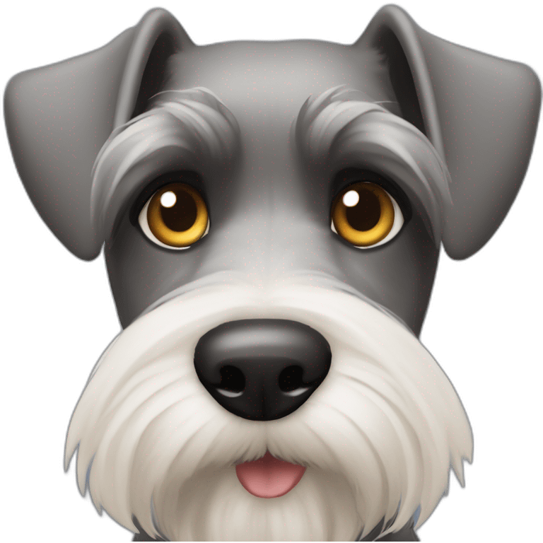 schnauzer heterocromia emoji