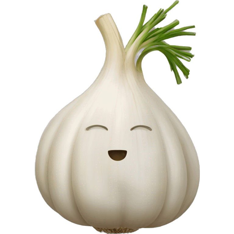 garlic with beard emoji