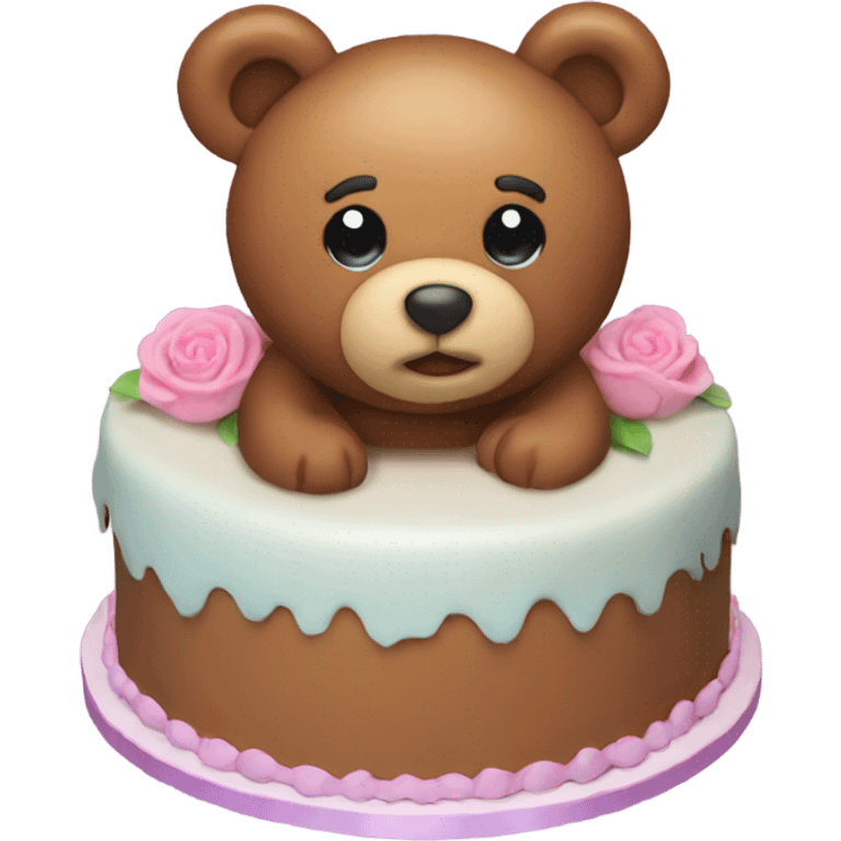 teddy bear cake emoji