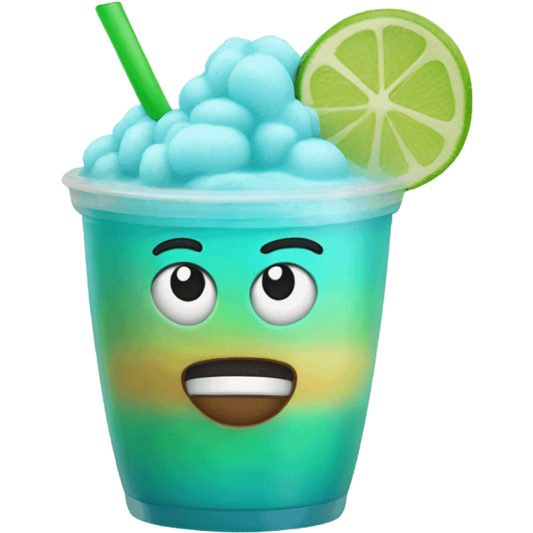 Baja blast slushie emoji