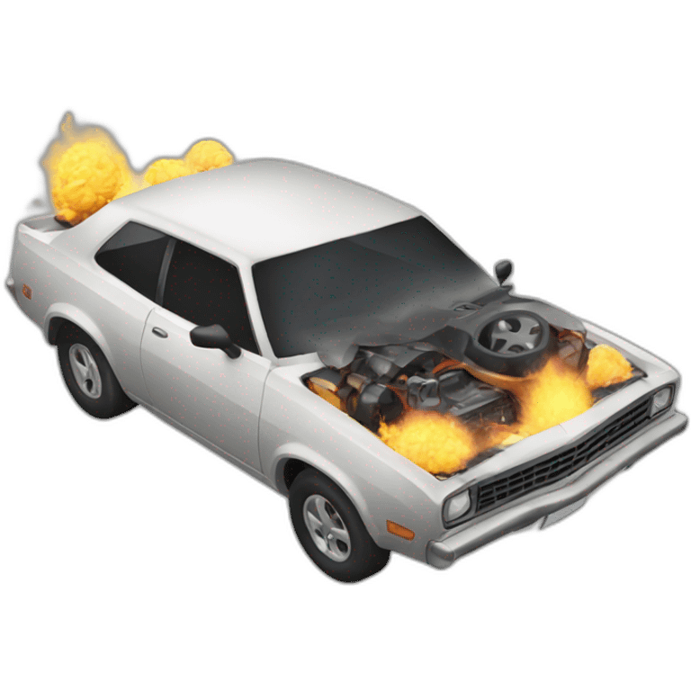 Car blast emoji