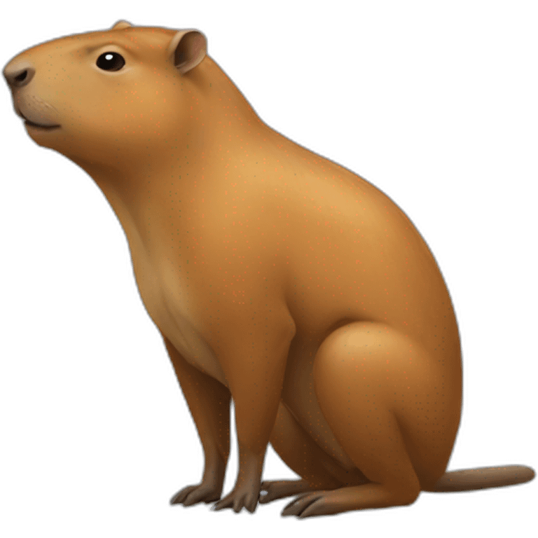 capibara peeing emoji