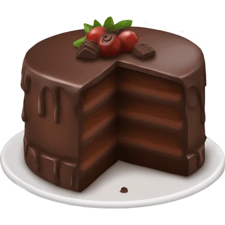 Chocolate cake emoji