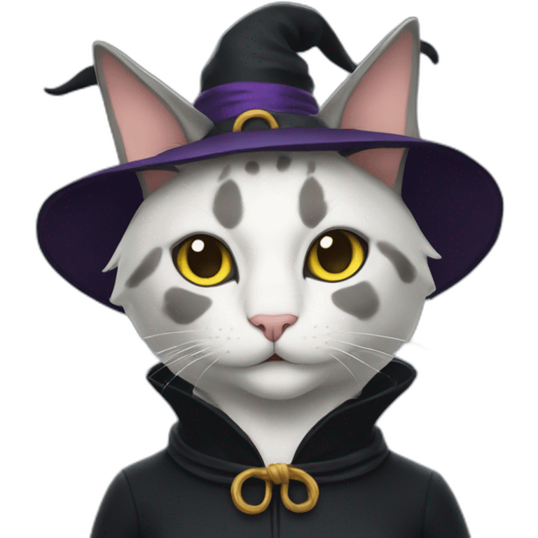 cat witch emoji