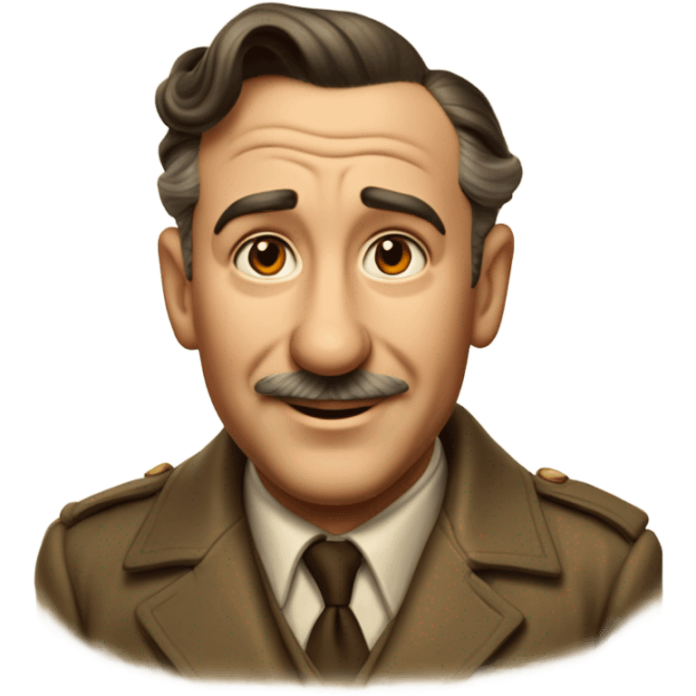 Photorealistic Walt Disney in 1944 Europe emoji