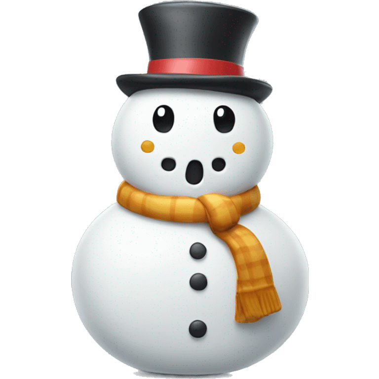 Snowman cookie jar emoji