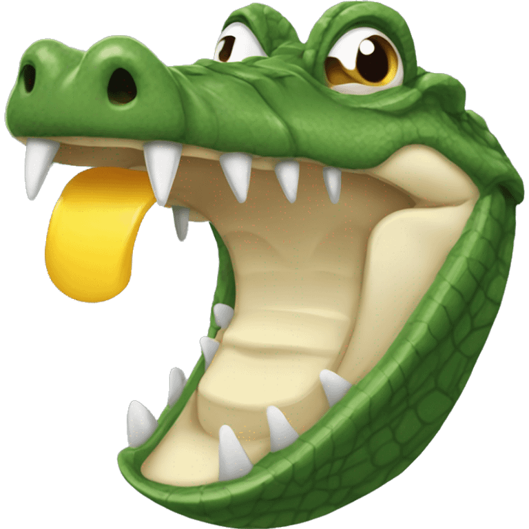 CAIMAN comiendo  emoji