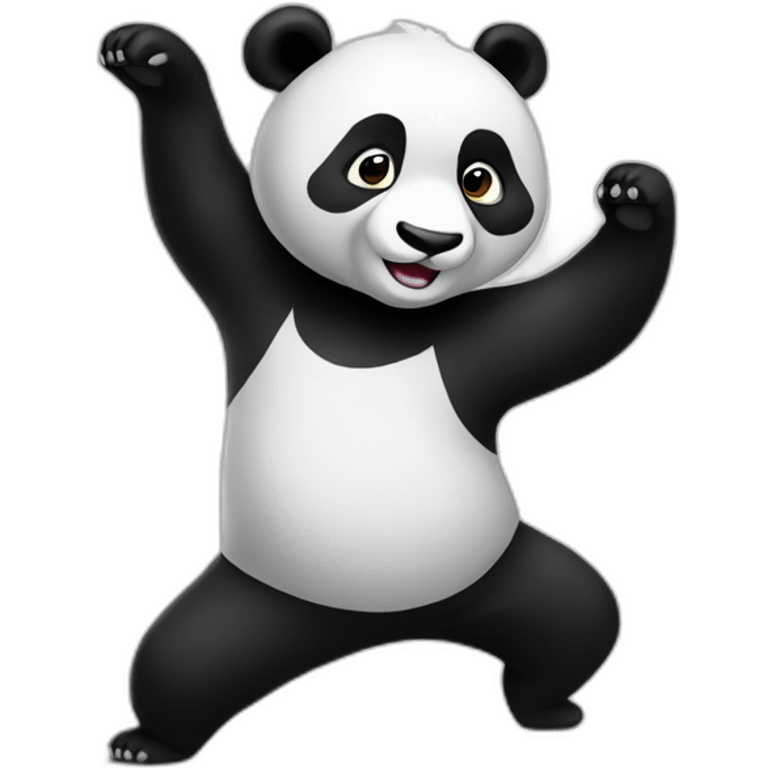 Dancing panda emoji