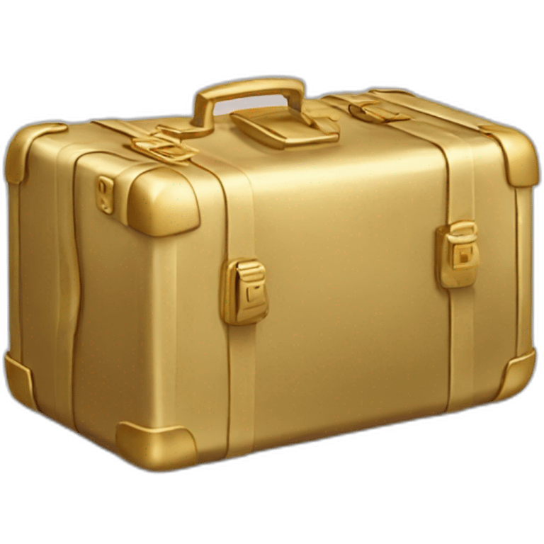 Gold suitcase  emoji