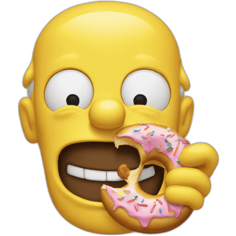 homer eating donuts  emoji