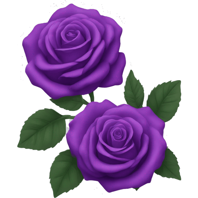 purple roses emoji