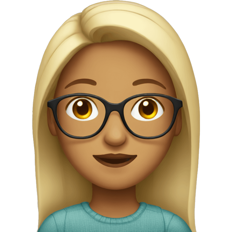 girl with glasses emoji