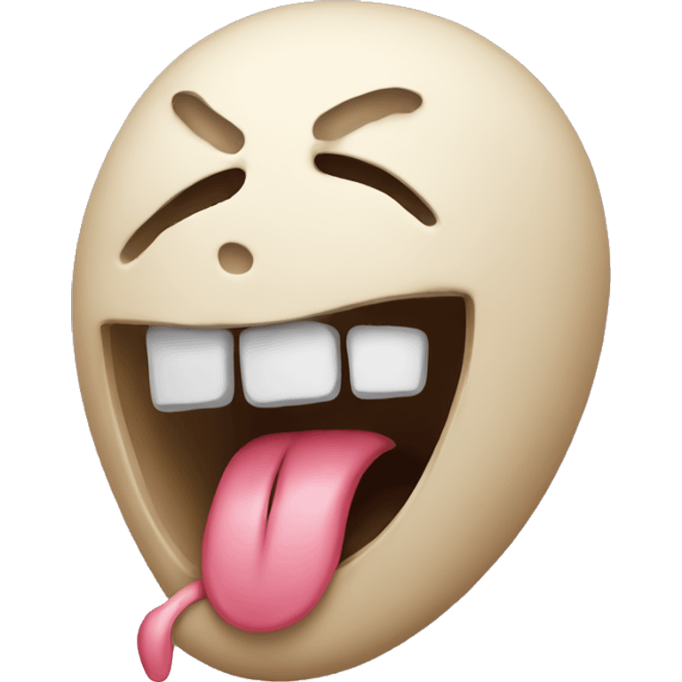 dead emoji with tongue sticking out emoji